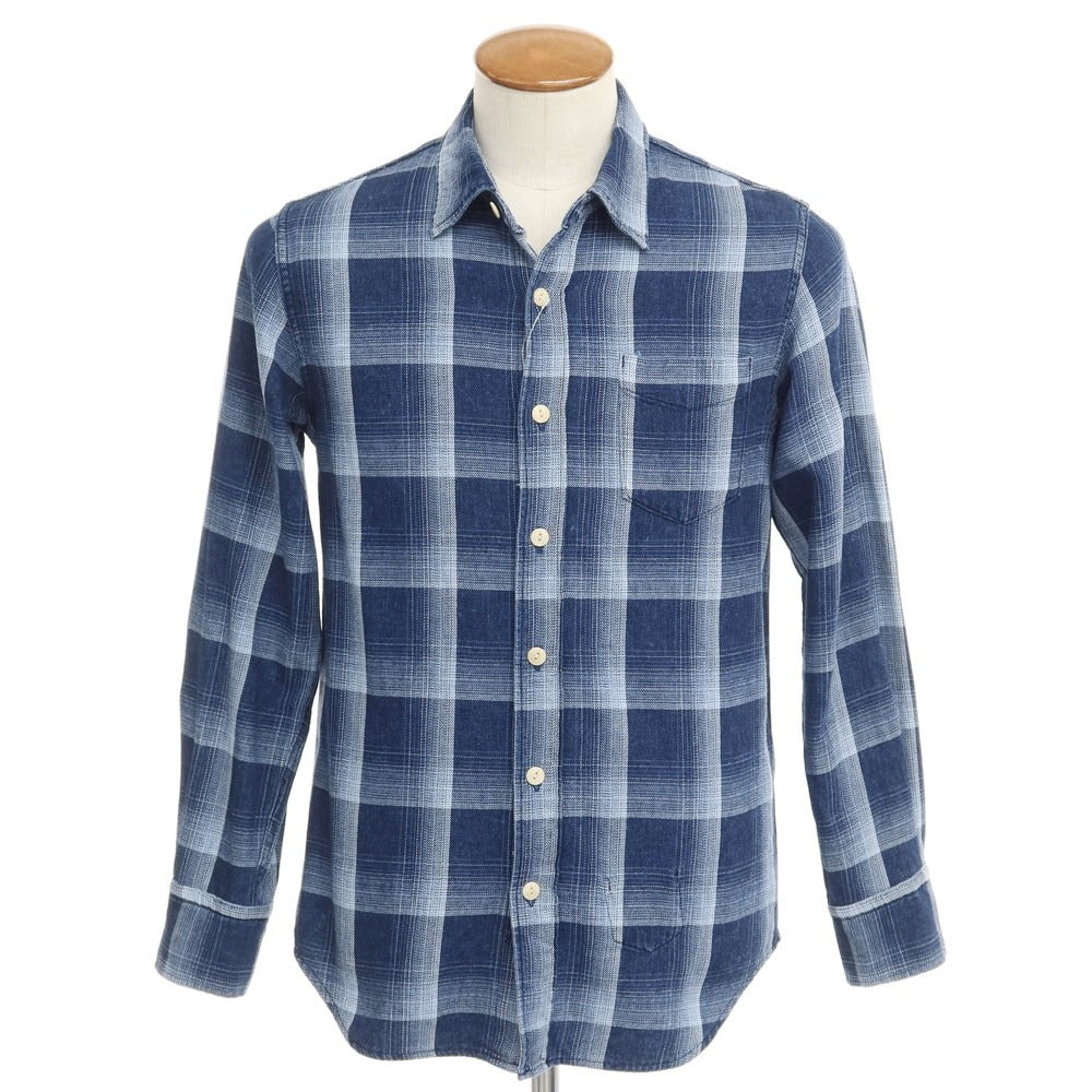 【中古】レミレリーフ REMI RELIEF カジュアルシャツ
 ネイビーxライトブルー【サイズM】【NVY】【S/S/A/W】【状態ランクB】【メンズ】
【769485】 BPD