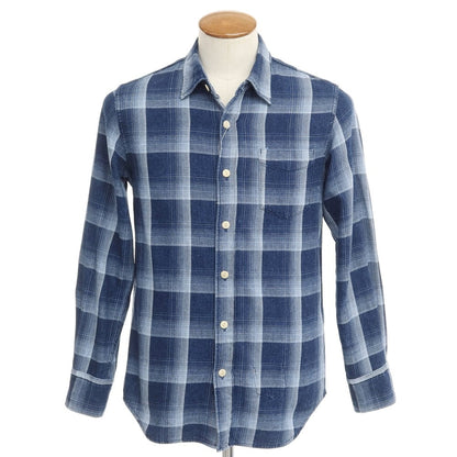【中古】レミレリーフ REMI RELIEF カジュアルシャツ
 ネイビーxライトブルー【サイズM】【NVY】【S/S/A/W】【状態ランクB】【メンズ】
【769485】 BPD