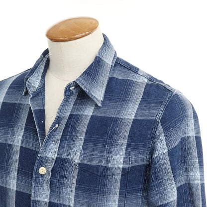 【中古】レミレリーフ REMI RELIEF カジュアルシャツ
 ネイビーxライトブルー【サイズM】【NVY】【S/S/A/W】【状態ランクB】【メンズ】
【769485】 BPD