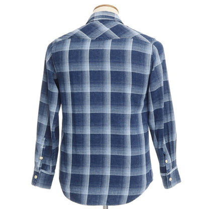 【中古】レミレリーフ REMI RELIEF カジュアルシャツ
 ネイビーxライトブルー【サイズM】【NVY】【S/S/A/W】【状態ランクB】【メンズ】
【769485】 BPD