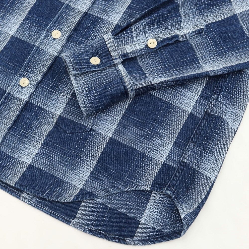 【中古】レミレリーフ REMI RELIEF カジュアルシャツ
 ネイビーxライトブルー【サイズM】【NVY】【S/S/A/W】【状態ランクB】【メンズ】
【769485】 BPD