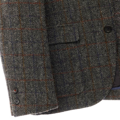 [Used] NEWYORKER Harris Tweed Wool Check 2B Tailored Jacket Dark Gray x Navy [Size 46] [GRY] [A/W] [Condition Rank B] ​​[Men&