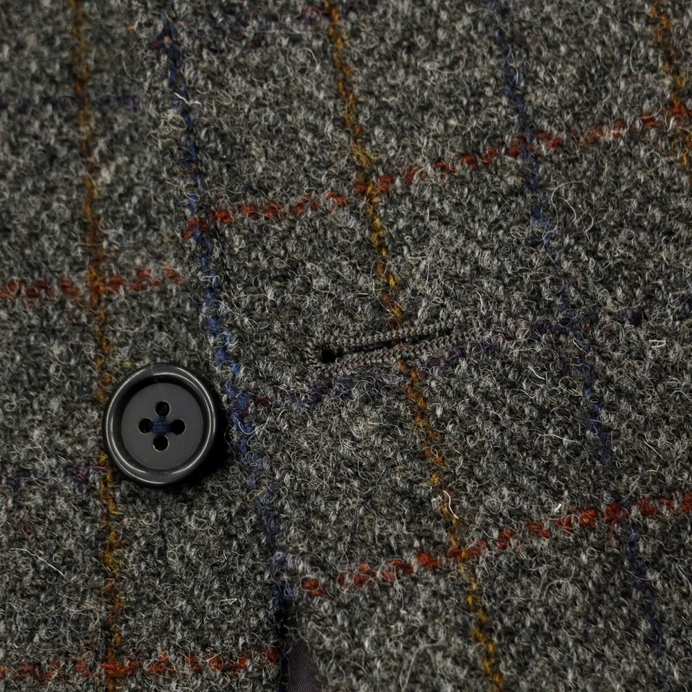[Used] NEWYORKER Harris Tweed Wool Check 2B Tailored Jacket Dark Gray x Navy [Size 46] [GRY] [A/W] [Condition Rank B] ​​[Men&
