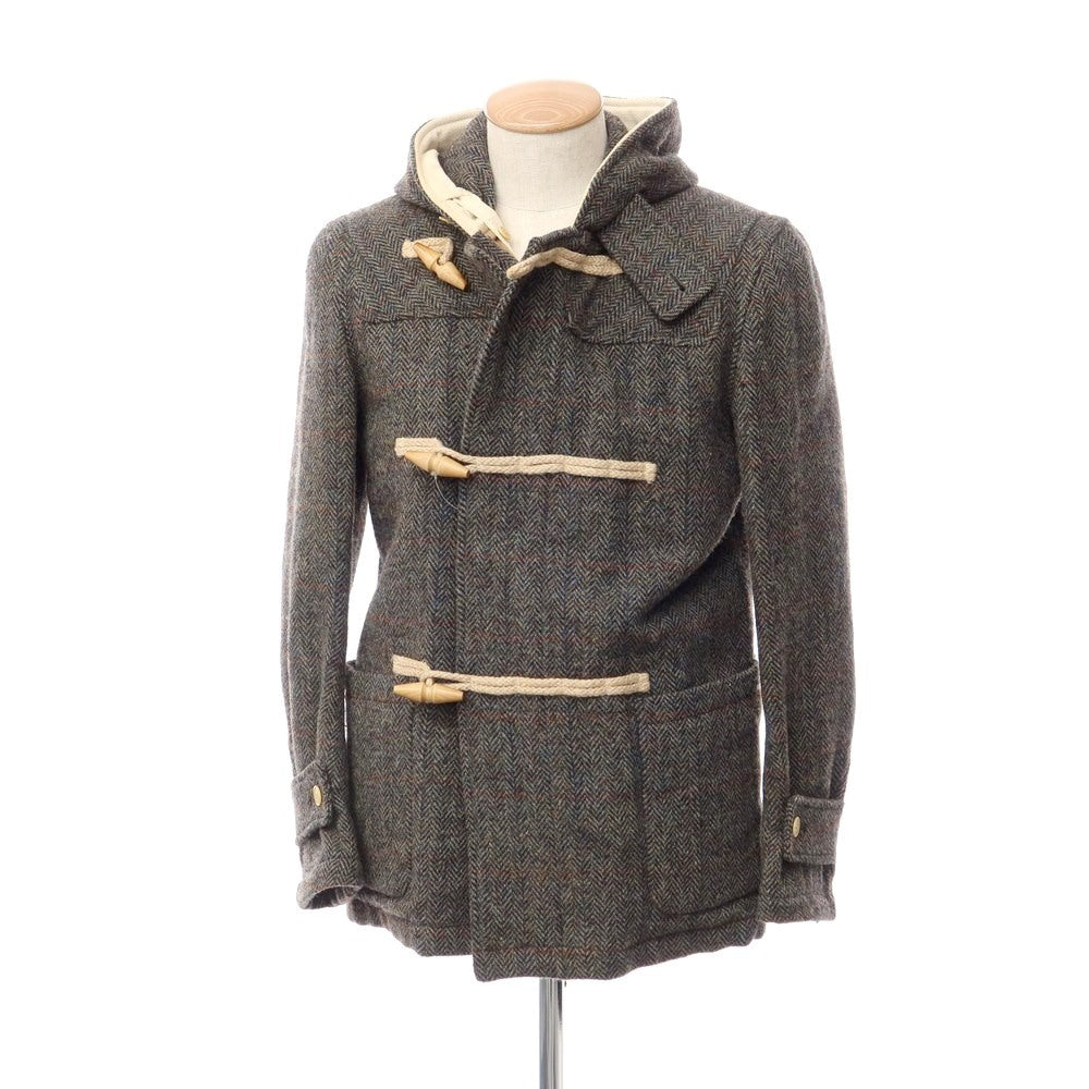 [Used] Mt RAINIER DESIGN Harris Tweed Duffle Coat Olive Gray x Navy [Size S] [GRY] [A/W] [Condition Rank C] [Men&