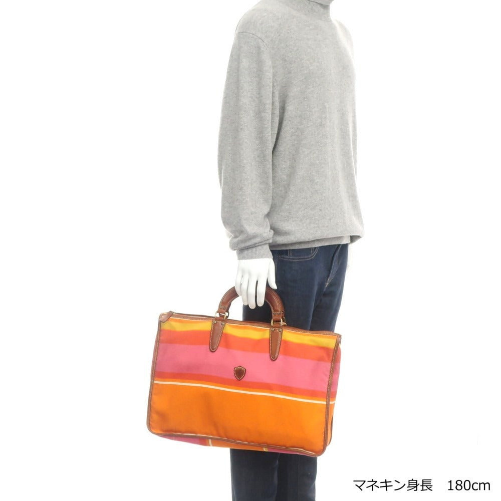 [Used] Felisi Canvas Leather Briefcase Orange x Brown [W43.5xH30.5xD9] [ORG] [S/S/A/W] [Condition Rank C] [Men&