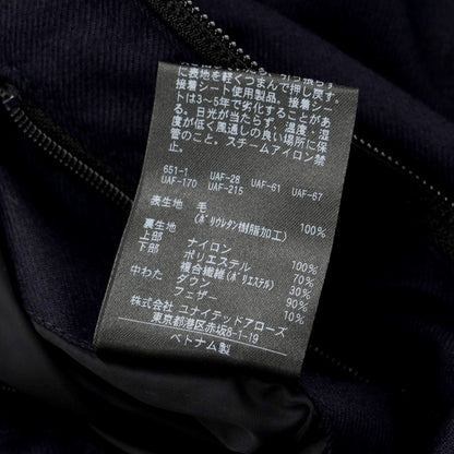 [Used] UNITED ARROWS Twill Wool Down Coat Navy [Size S] [NVY] [A/W] [Condition Rank B] ​​[Men&