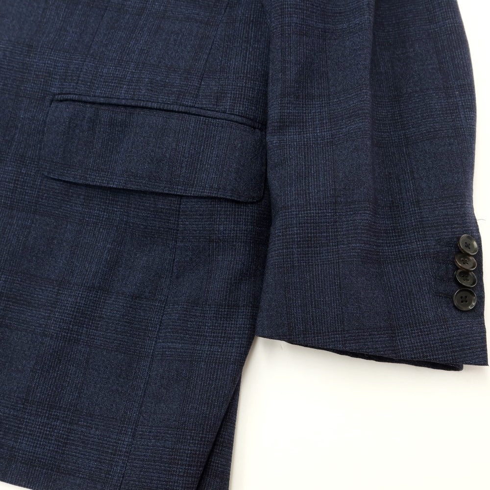 [Used] SHIPS Wool Check 3-Piece 2B Set-Up Suit Navy [Size 46] [NVY] [A/W] [Condition Rank C] [Men&