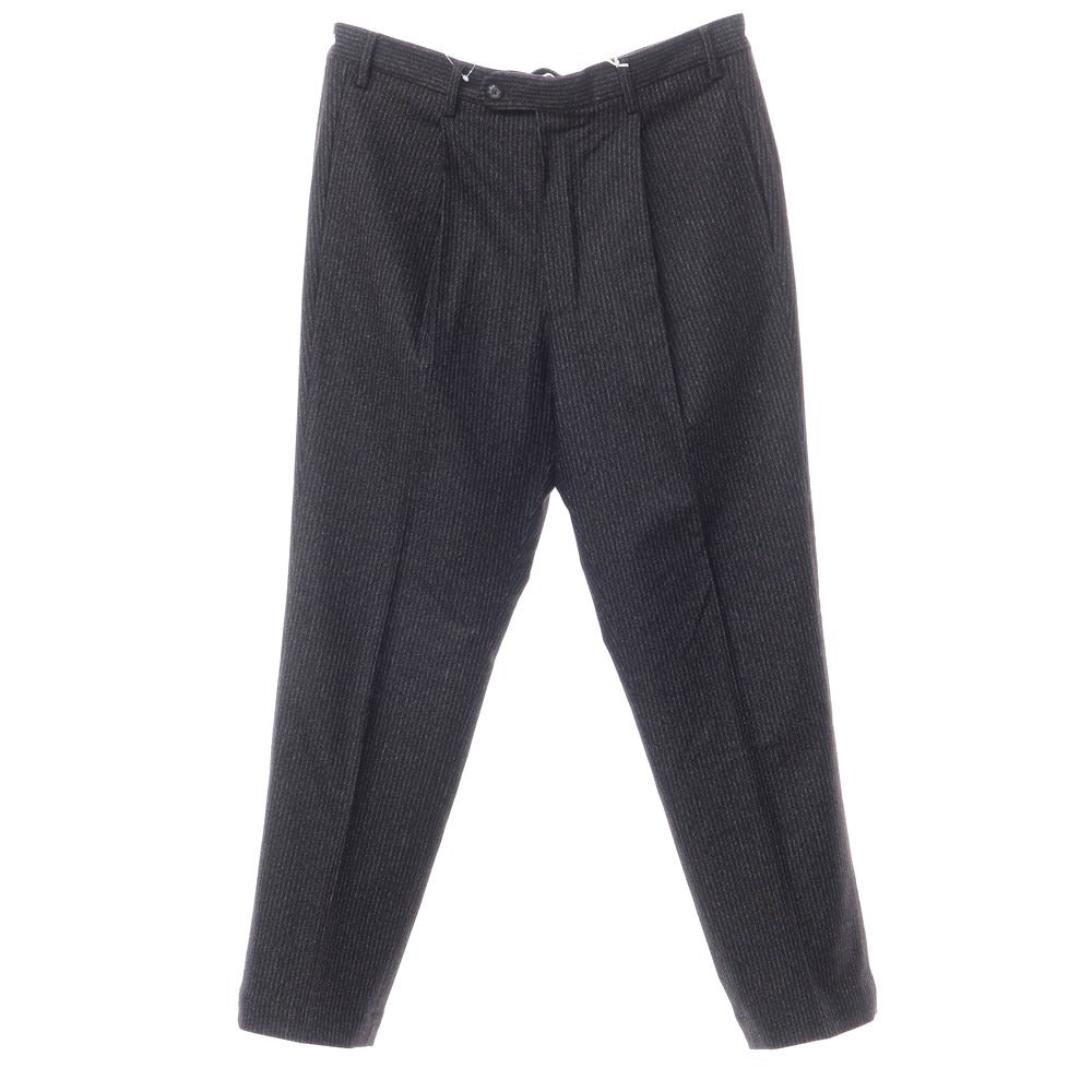 [Used] VIGANO nylon wool polyester casual slacks pants black x gray [size 48] [BLK] [A/W] [Condition rank A] [Men&