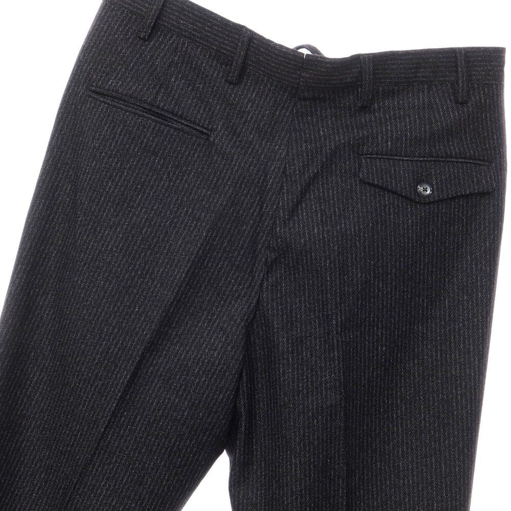 [Used] VIGANO nylon wool polyester casual slacks pants black x gray [size 48] [BLK] [A/W] [Condition rank A] [Men&