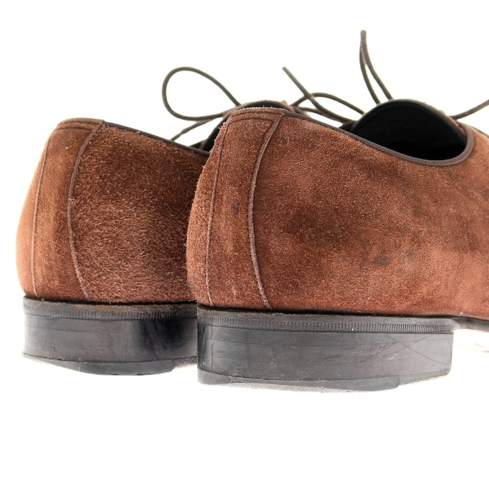 [Used] Guji suede plain toe dress shoes, brown [size 6] [BRW] [S/S/A/W] [Condition rank C] [Men&