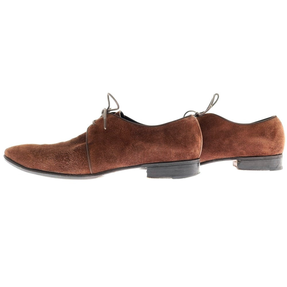 [Used] Guji suede plain toe dress shoes, brown [size 6] [BRW] [S/S/A/W] [Condition rank C] [Men&