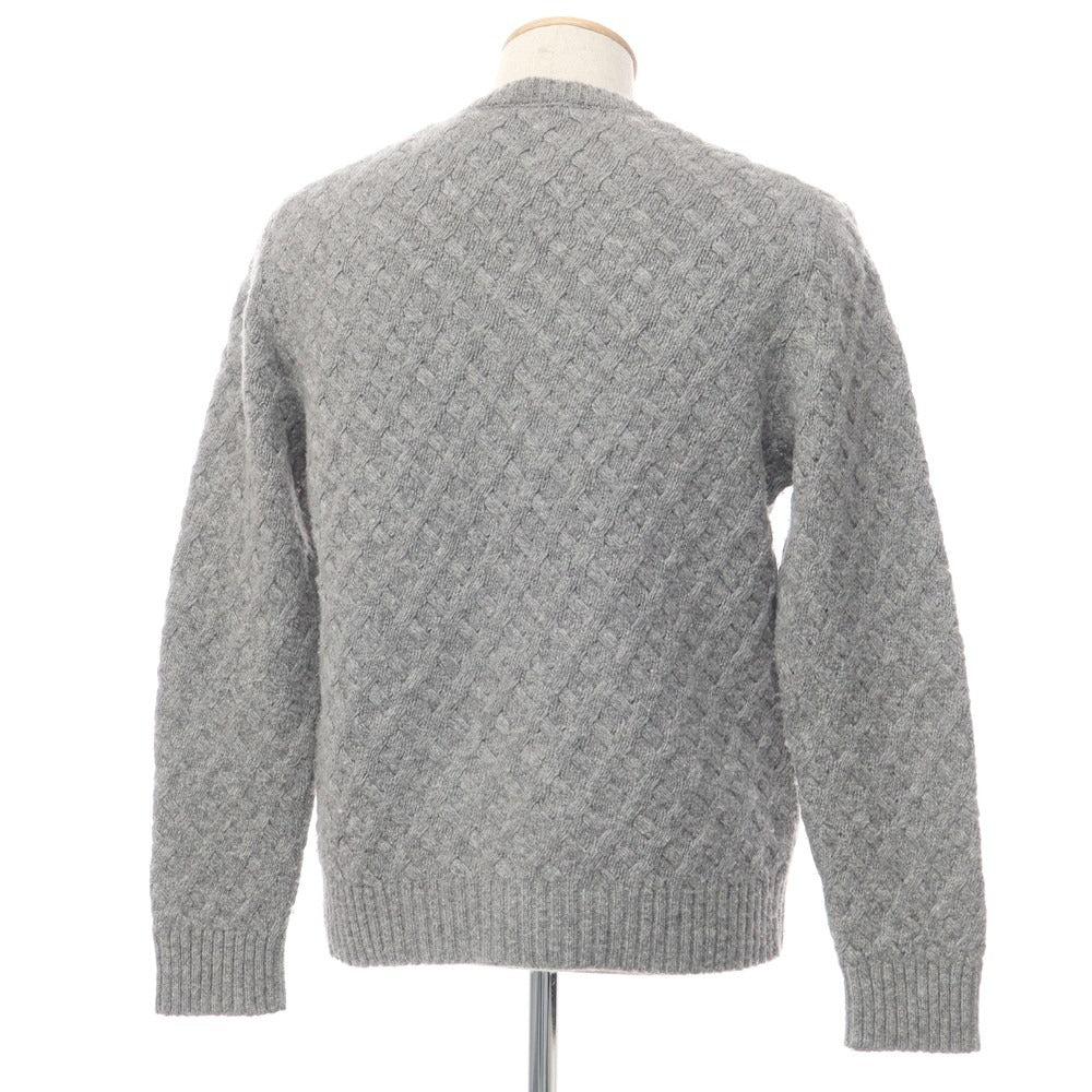 [Used] CIRCOLO 1901 Mid-gauge wool crew neck knit, grey [Size M] [GRY] [A/W] [Condition C] [Men&