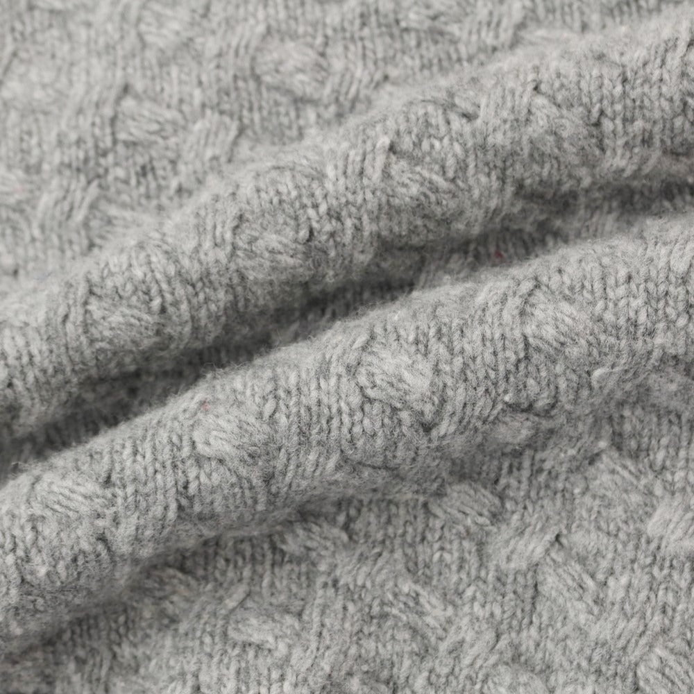 [Used] CIRCOLO 1901 Mid-gauge wool crew neck knit, grey [Size M] [GRY] [A/W] [Condition C] [Men&