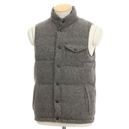 [Used] Fidelity Tweed Nylon Reversible Down Vest, Grey [Size S] [GRY] [A/W] [Condition Rank C] [Men&