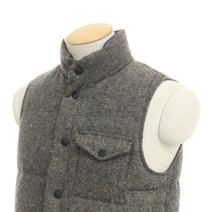 [Used] Fidelity Tweed Nylon Reversible Down Vest, Grey [Size S] [GRY] [A/W] [Condition Rank C] [Men&