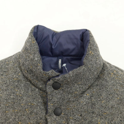 [Used] Fidelity Tweed Nylon Reversible Down Vest, Grey [Size S] [GRY] [A/W] [Condition Rank C] [Men&