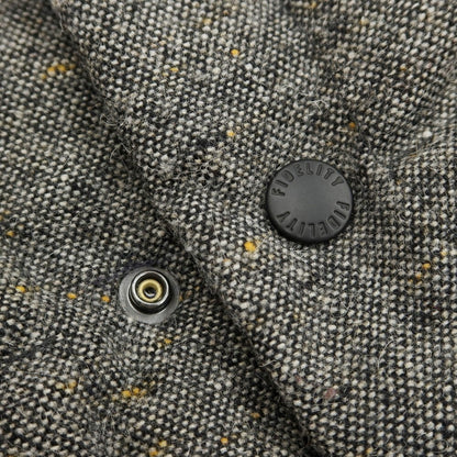 [Used] Fidelity Tweed Nylon Reversible Down Vest, Grey [Size S] [GRY] [A/W] [Condition Rank C] [Men&