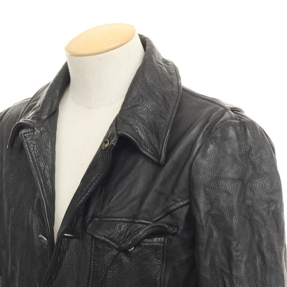 【中古】ダブルジェイケイ wjk レザージャケット ブルゾン ブラック【サイズ表記なし(S位)】【BLK】【A/W】【状態ランクC】【メンズ】【768976】