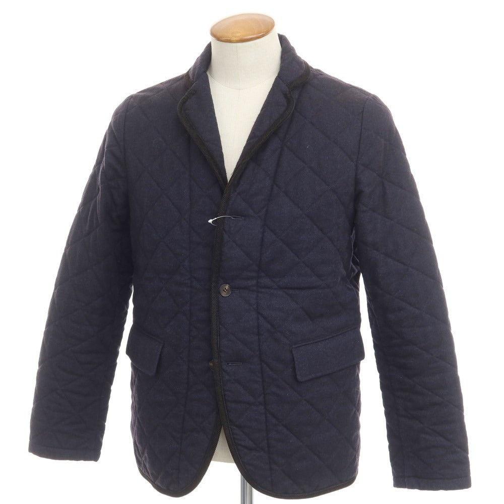 [Used] UNIVERSAL LANGUAGE Wool padded quilted jacket blouson navy [Size M] [NVY] [A/W] [Condition Rank C] [Men&