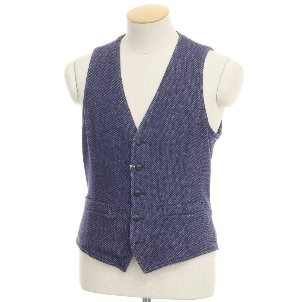 [Used] LARDINI Wool polyester gilet vest purple navy [Size 44] [NVY] [A/W] [Condition rank C] [Men&