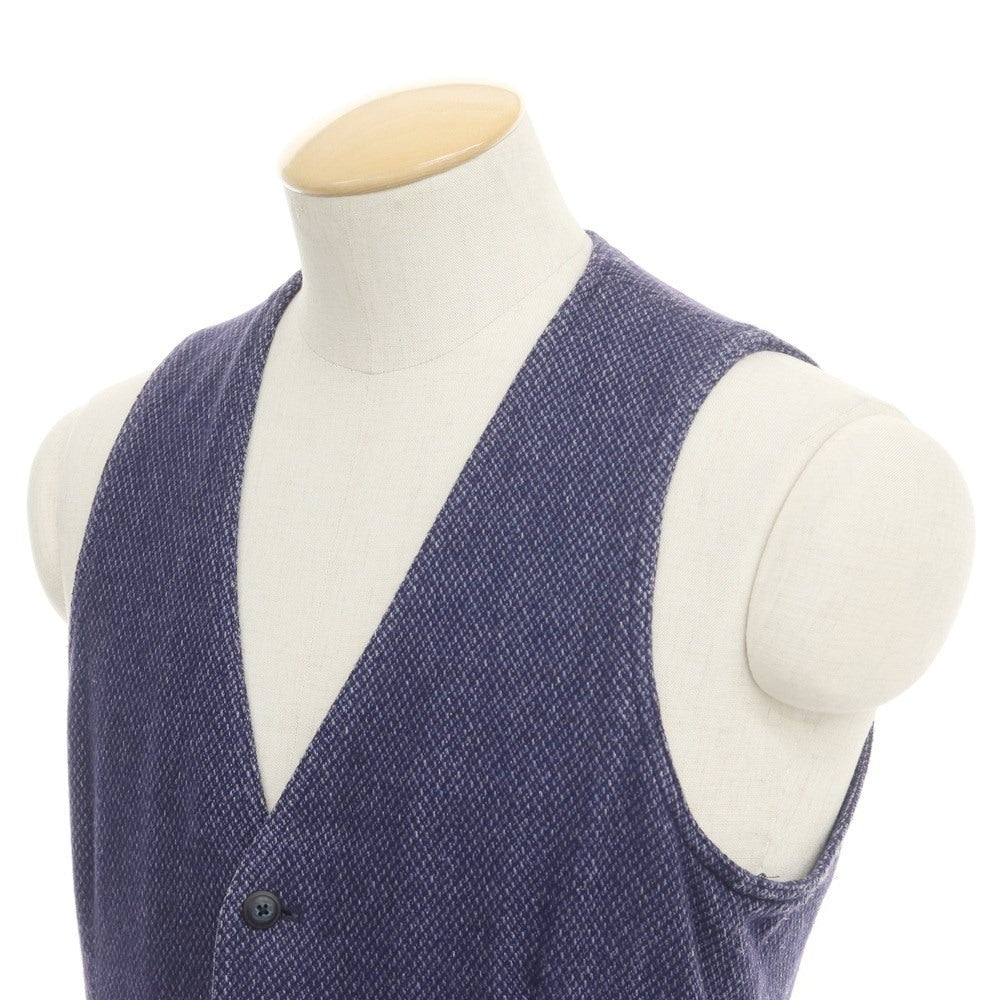 [Used] LARDINI Wool polyester gilet vest purple navy [Size 44] [NVY] [A/W] [Condition rank C] [Men&