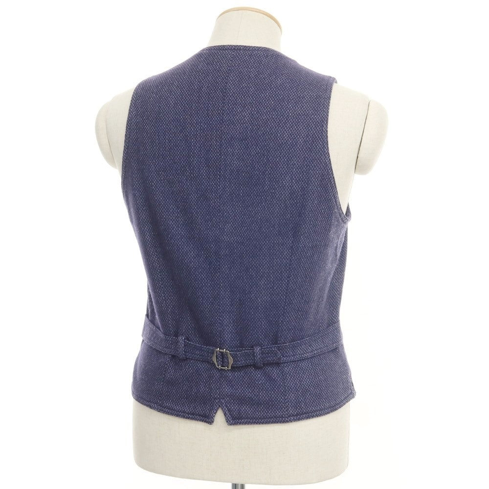 [Used] LARDINI Wool polyester gilet vest purple navy [Size 44] [NVY] [A/W] [Condition rank C] [Men&