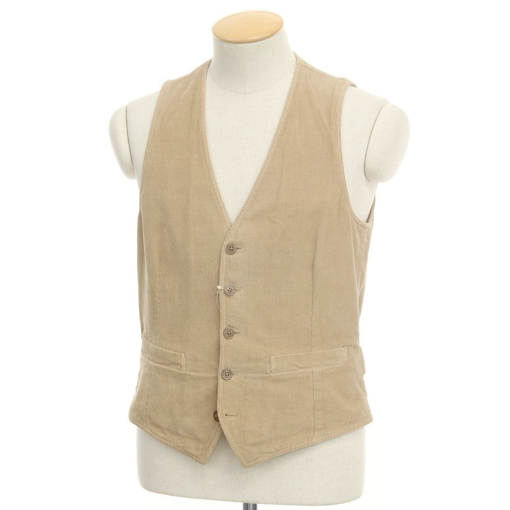 [Used] LARDINI Corduroy Gilet Vest Beige [Size 44] [BEI] [A/W] [Condition Rank B] ​​[Men&