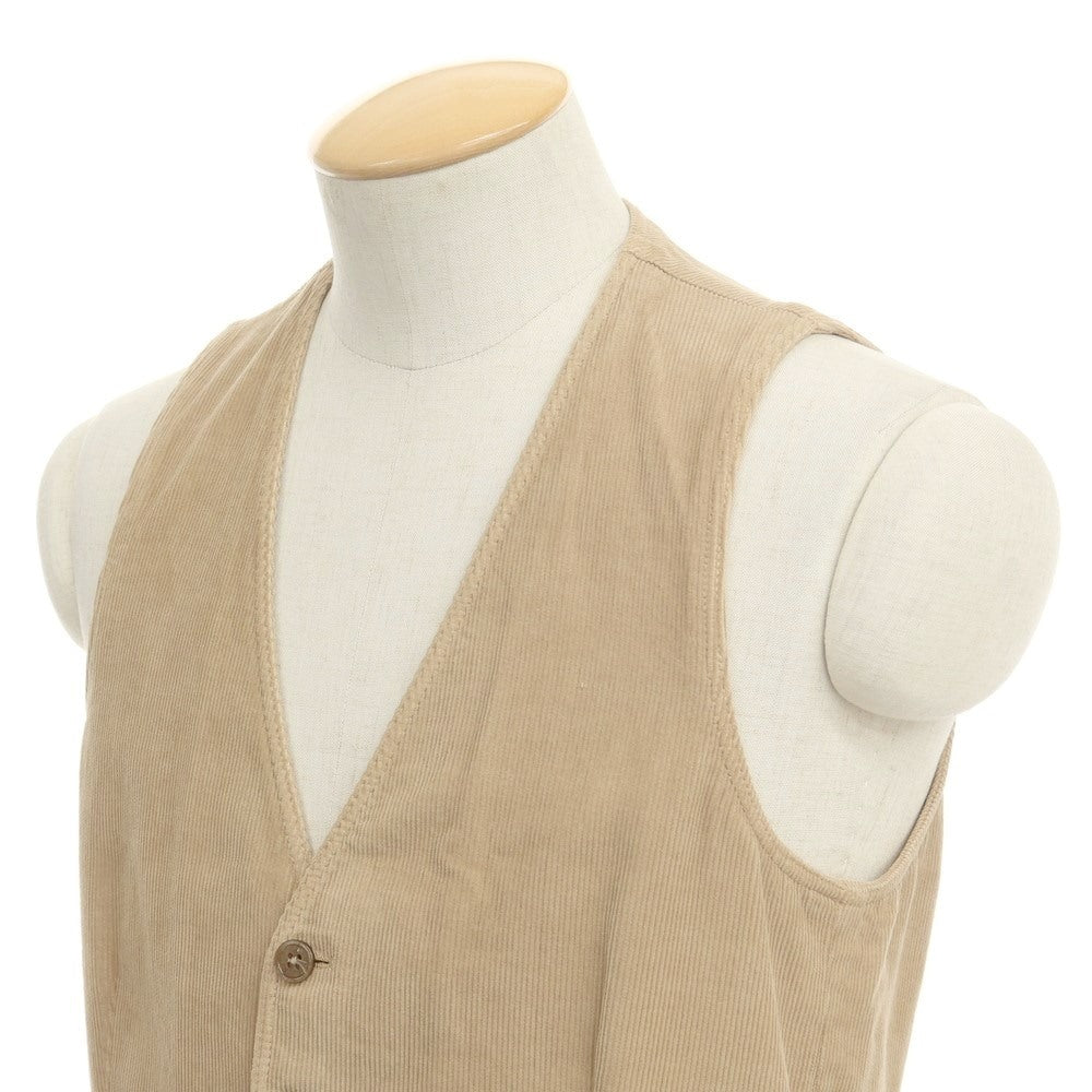 [Used] LARDINI Corduroy Gilet Vest Beige [Size 44] [BEI] [A/W] [Condition Rank B] ​​[Men&