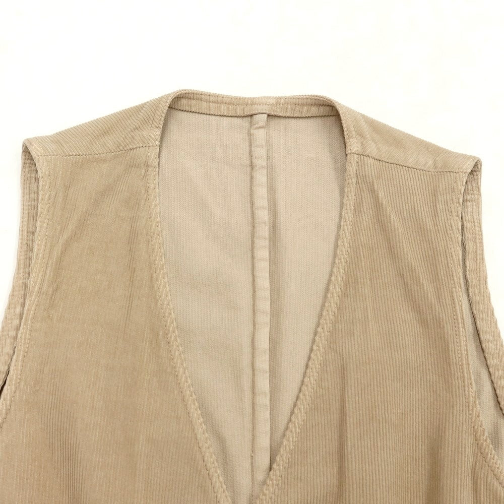 [Used] LARDINI Corduroy Gilet Vest Beige [Size 44] [BEI] [A/W] [Condition Rank B] ​​[Men&