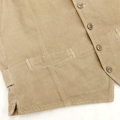 [Used] LARDINI Corduroy Gilet Vest Beige [Size 44] [BEI] [A/W] [Condition Rank B] ​​[Men&