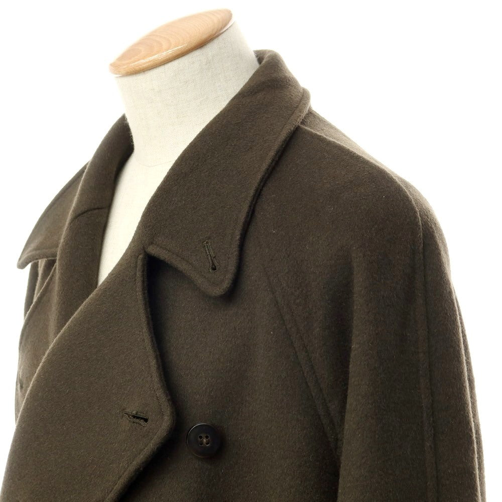 [Used] S Wool Rayon Oversized Double Breasted Coat Olive [Size 1] [GRN] [A/W] [Condition Rank B] ​​[Men&