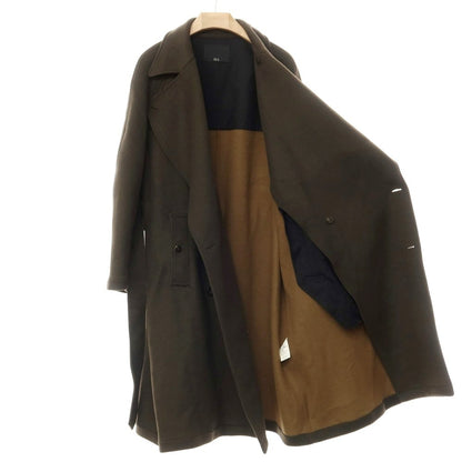 [Used] S Wool Rayon Oversized Double Breasted Coat Olive [Size 1] [GRN] [A/W] [Condition Rank B] ​​[Men&