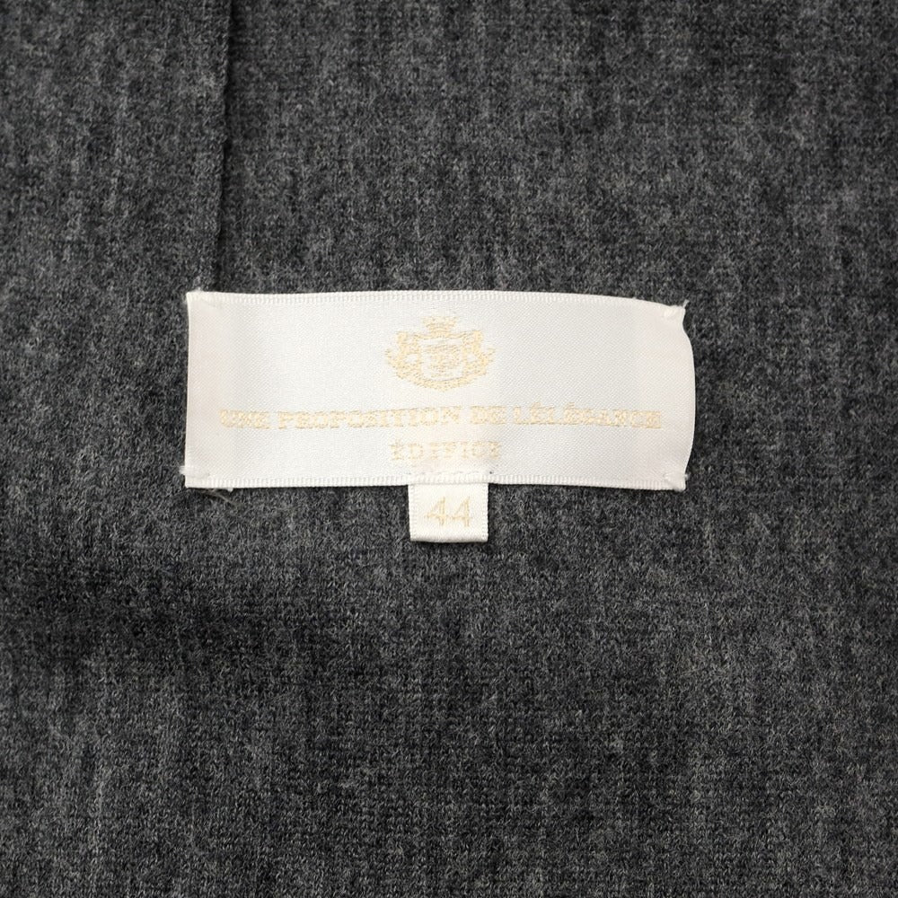 [Used] EDIFICE wool 3B casual jacket, grey [size 44] [GRY] [A/W] [Condition rank B] ​​[Men&