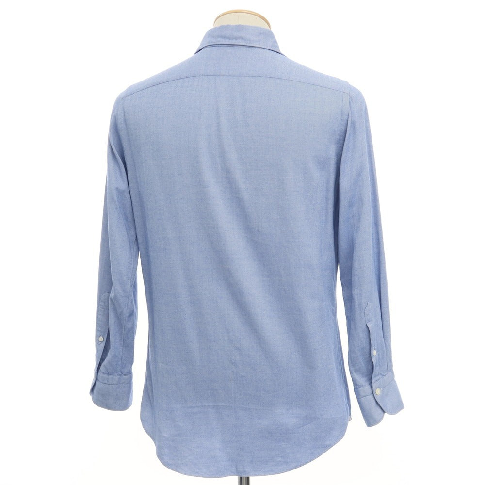 [Used] Finamore horizontal collar flannel shirt, light blue [size 38] [BLU] [A/W] [Condition rank C] [Men&