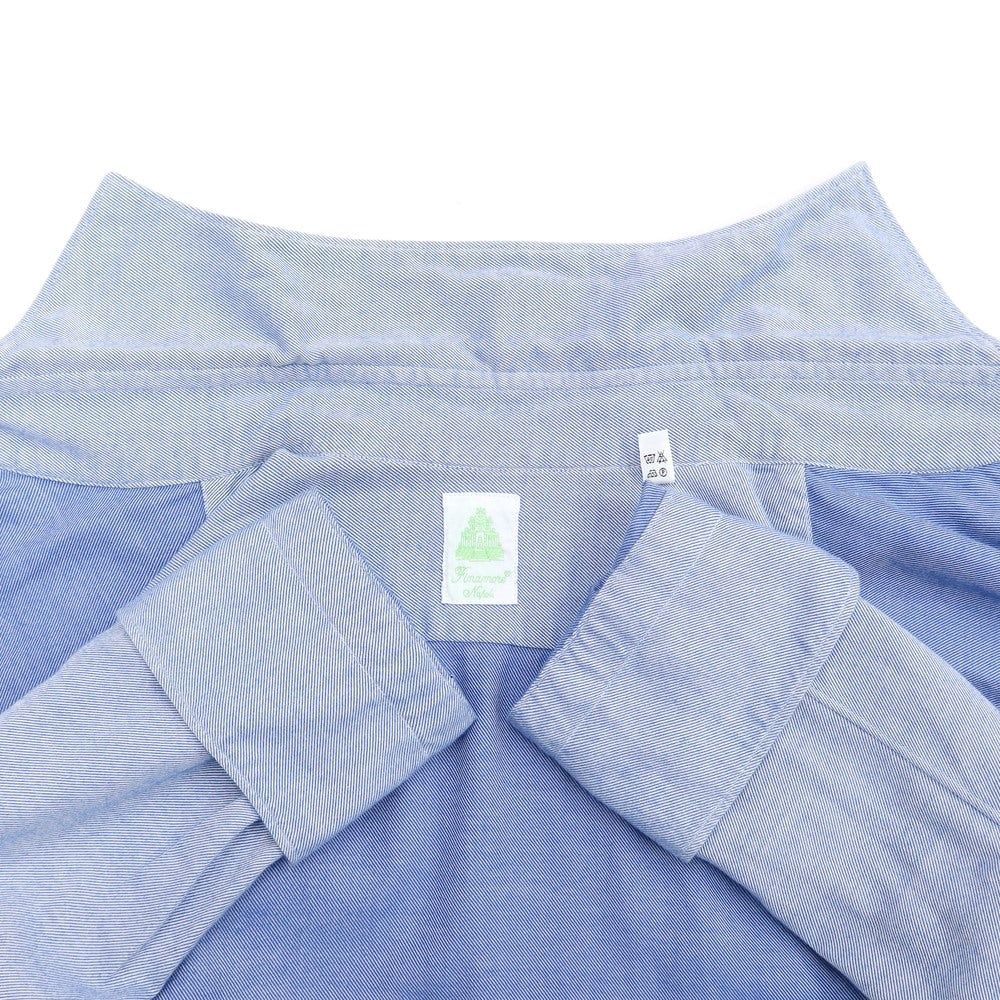 [Used] Finamore horizontal collar flannel shirt, light blue [size 38] [BLU] [A/W] [Condition rank C] [Men&