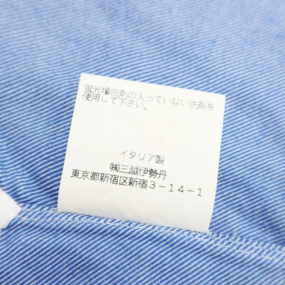 [Used] Finamore horizontal collar flannel shirt, light blue [size 38] [BLU] [A/W] [Condition rank C] [Men&