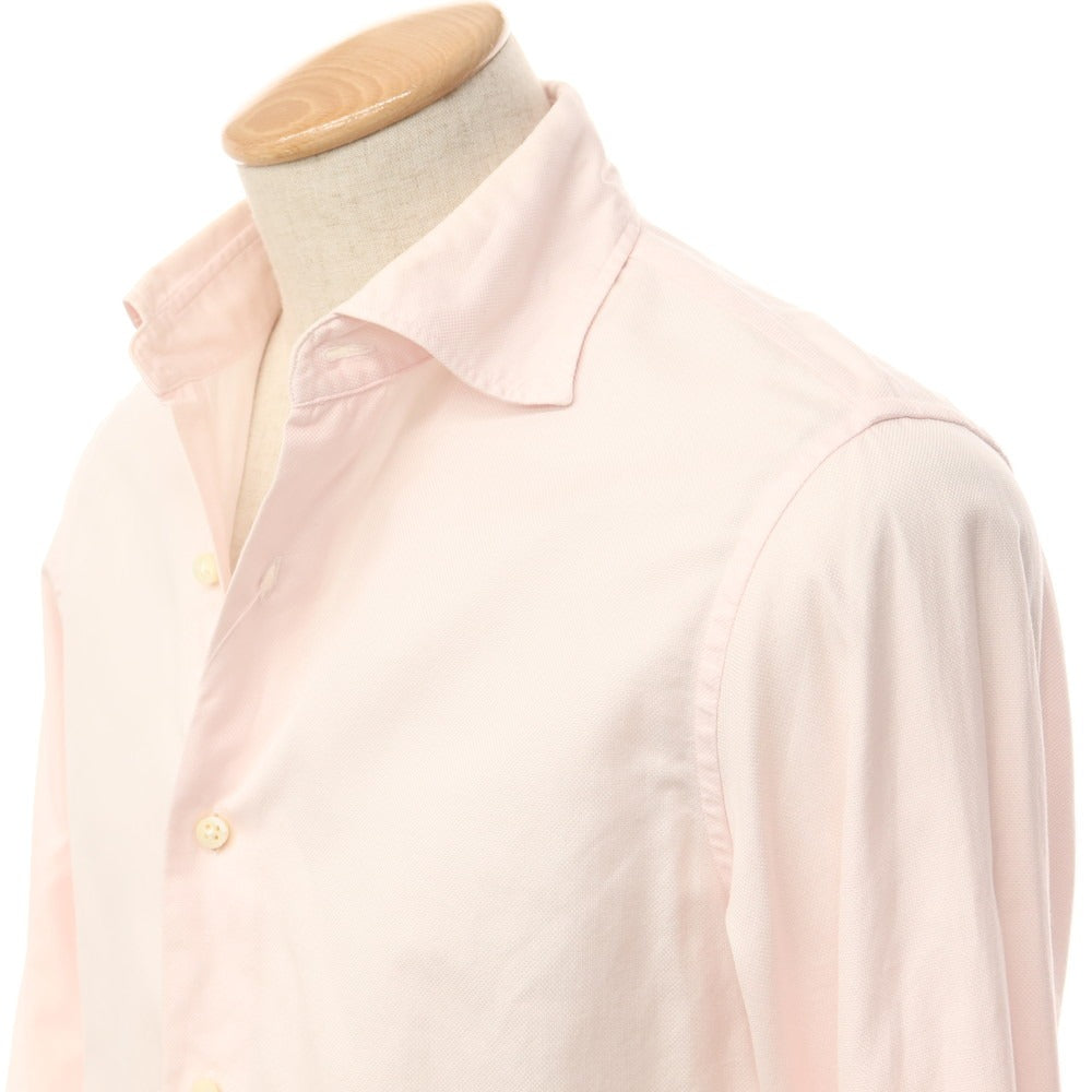 [Used] EDIFICE Cotton Semi-Wide Collar Casual Shirt Light Pink [Size 44] [PNK] [S/S/A/W] [Condition Rank C] [Men&