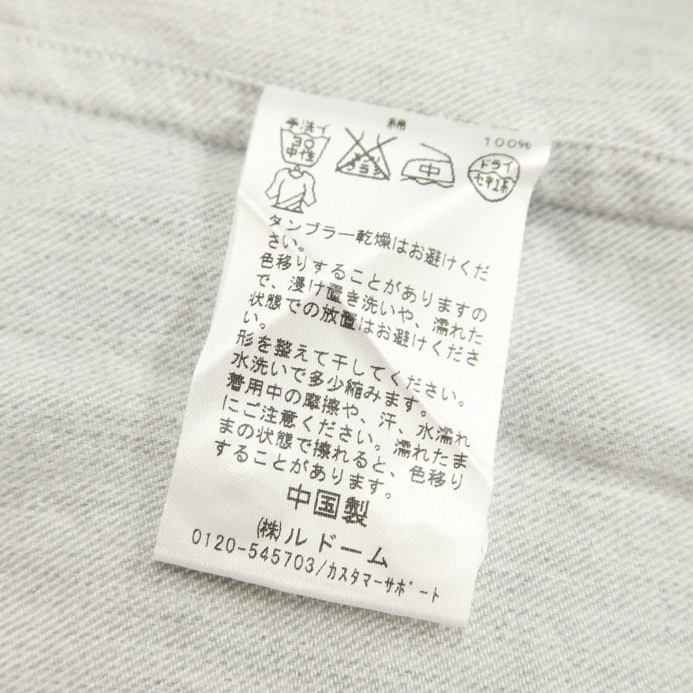 [Used] EDIFICE horizontal collar shirt, light gray [size 44] [GRY] [A/W] [Condition rank C] [Men&