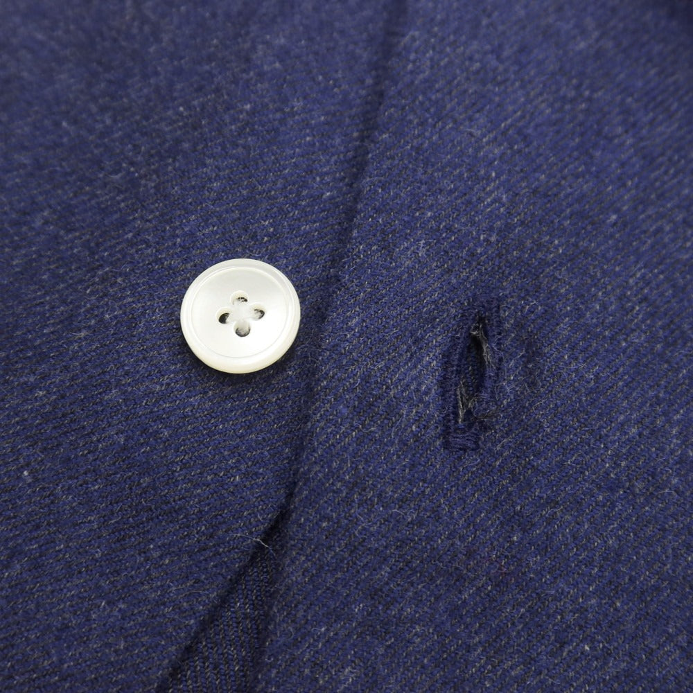 [Used] EDIFICE Cotton Horizontal Collar Shirt Navy [Size 44] [NVY] [A/W] [Condition Rank B] ​​[Men&