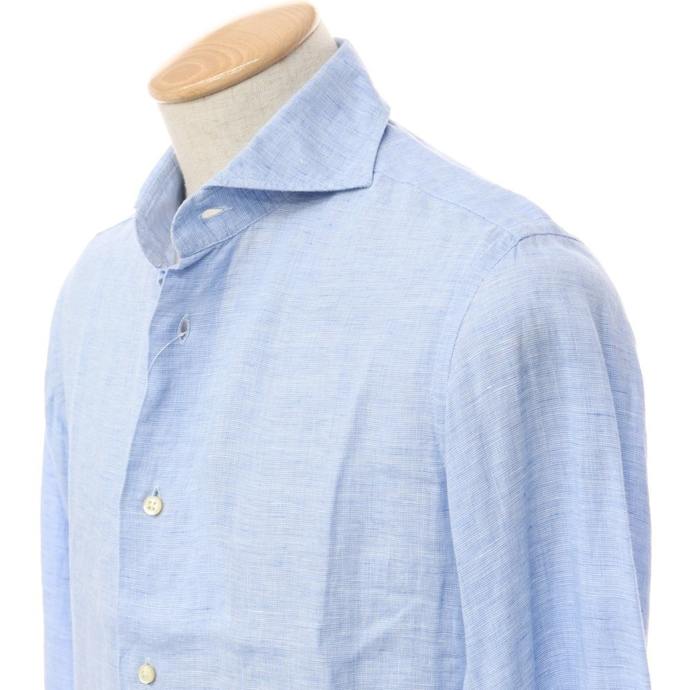 [Used] Danolis BEAMS F special order casual shirt
 Light blue [Size XS] [BLU] [S/S] [Condition Rank C] [Men&