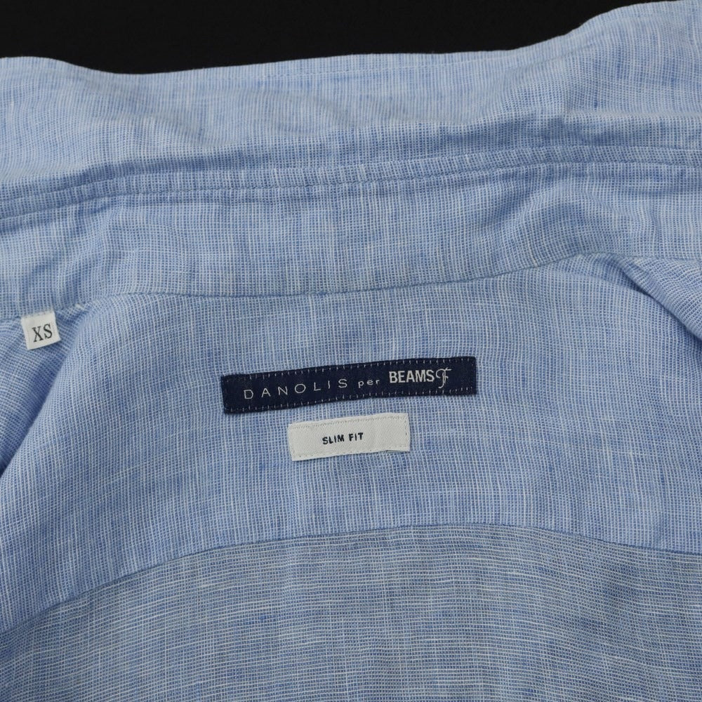 [Used] Danolis BEAMS F special order casual shirt
 Light blue [Size XS] [BLU] [S/S] [Condition Rank C] [Men&