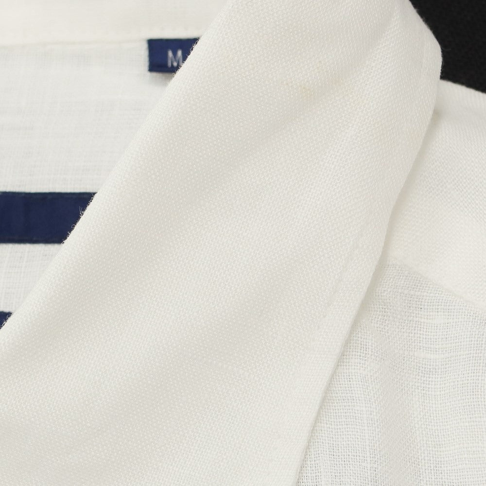 【中古】シップス SHIPS カジュアルシャツ
 ホワイト【サイズM】【WHT】【S/S】【状態ランクB】【メンズ】
【769482】 BPD
