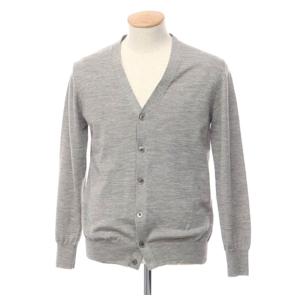 [Used] EDIFICE high gauge wool knit cardigan, grey [size 38] [GRY] [A/W] [Condition rank C] [Men&