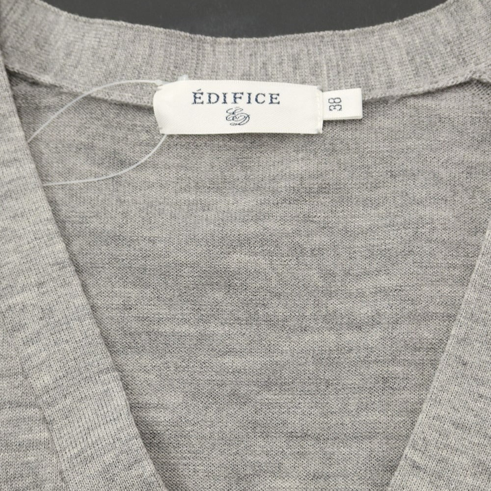 [Used] EDIFICE high gauge wool knit cardigan, grey [size 38] [GRY] [A/W] [Condition rank C] [Men&