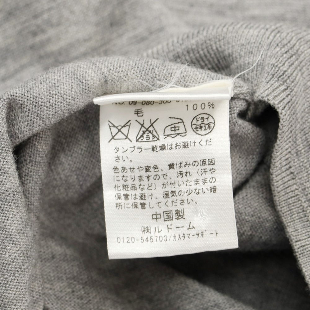 [Used] EDIFICE high gauge wool knit cardigan, grey [size 38] [GRY] [A/W] [Condition rank C] [Men&