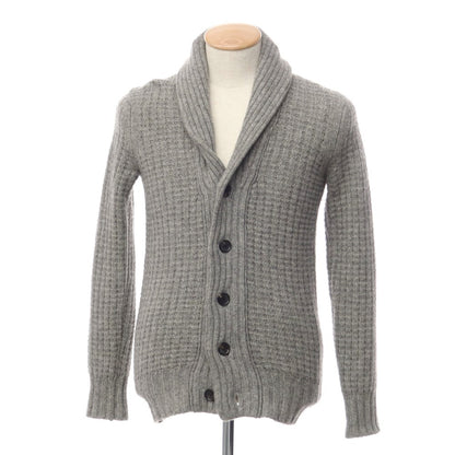 [Used] EDIFICE mid-gauge wool shawl collar knit cardigan, gray [size 44] [GRY] [A/W] [Condition rank B] ​​[Men&
