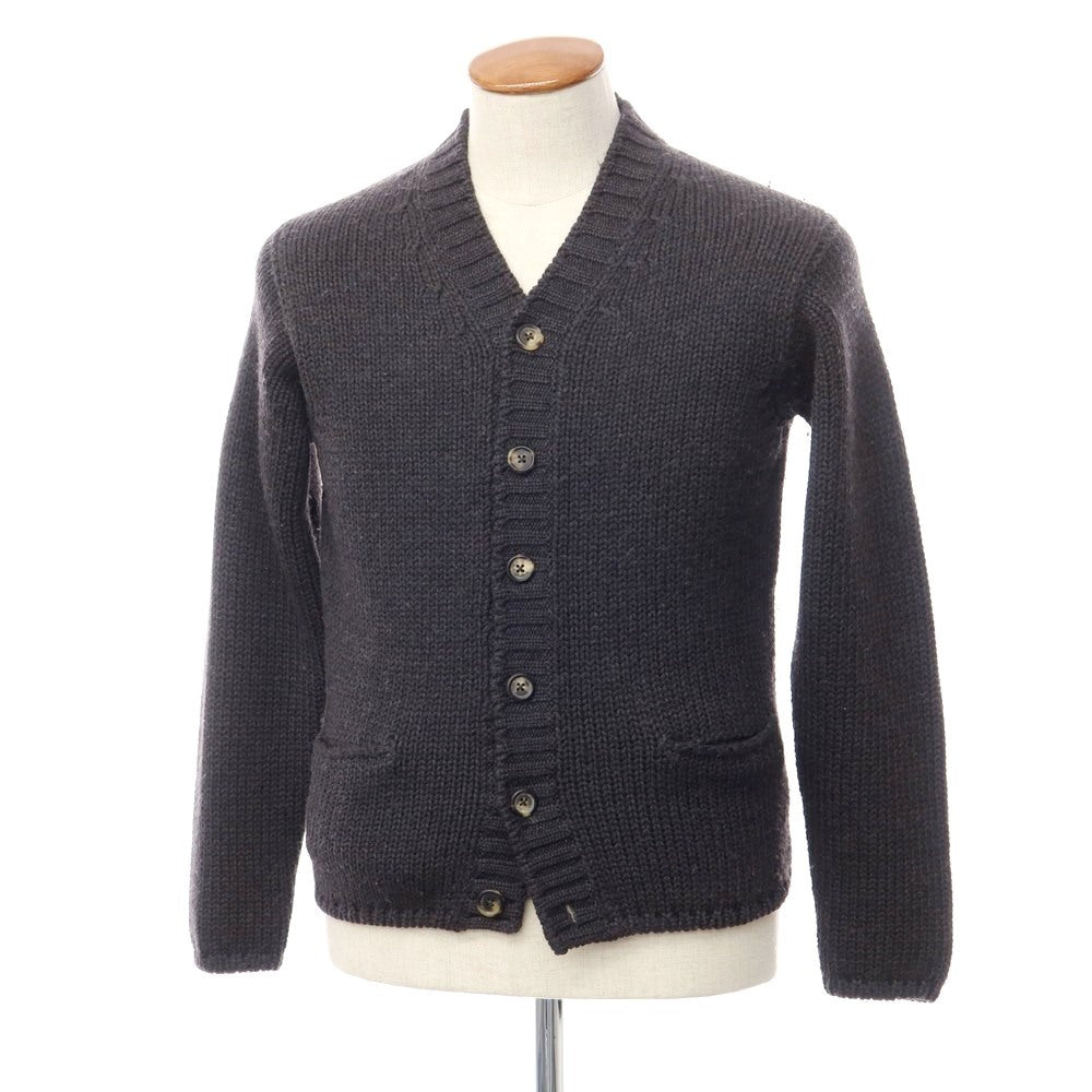 [Used] CRUCIANI mid-gauge wool knit cardigan, dark gray [size 46] [GRY] [A/W] [Condition rank C] [Men&