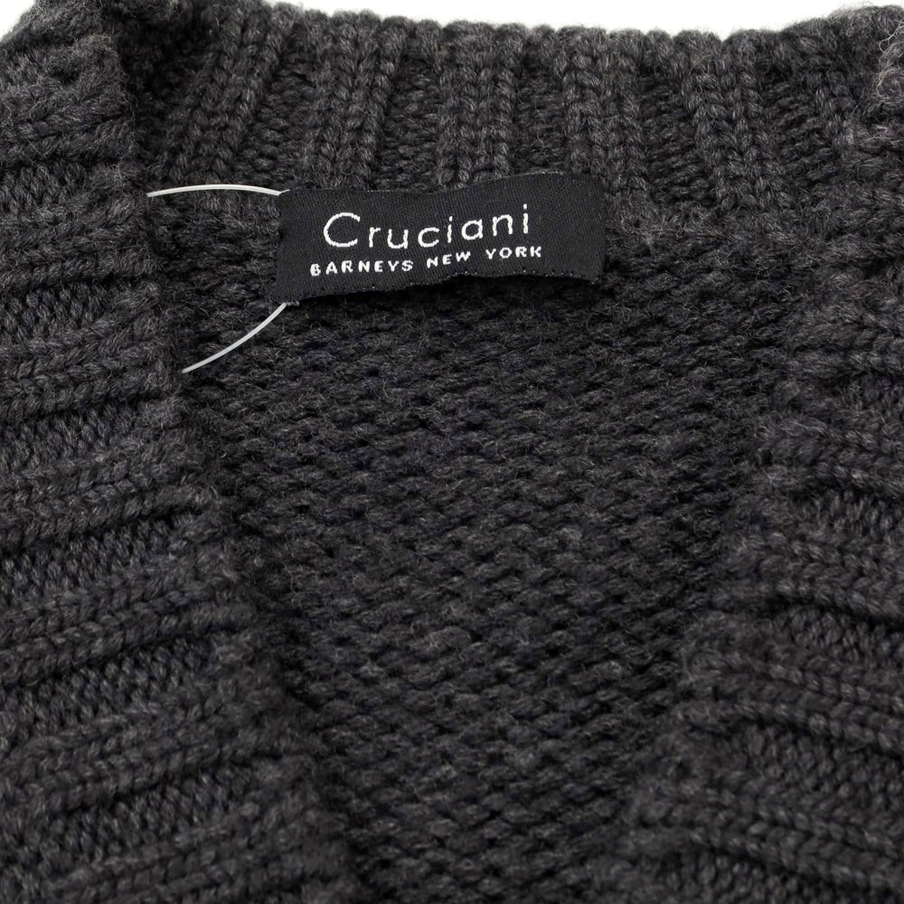 [Used] CRUCIANI mid-gauge wool knit cardigan, dark gray [size 46] [GRY] [A/W] [Condition rank C] [Men&