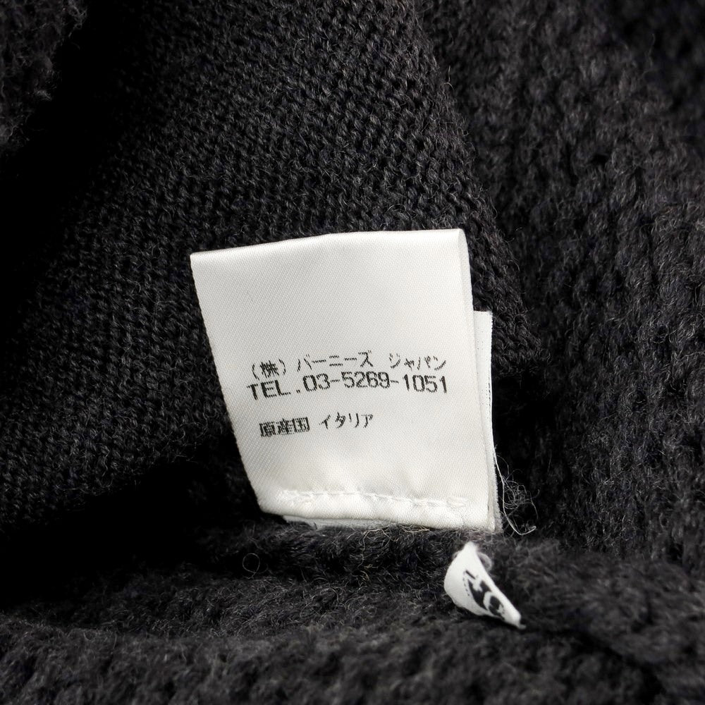 [Used] CRUCIANI mid-gauge wool knit cardigan, dark gray [size 46] [GRY] [A/W] [Condition rank C] [Men&