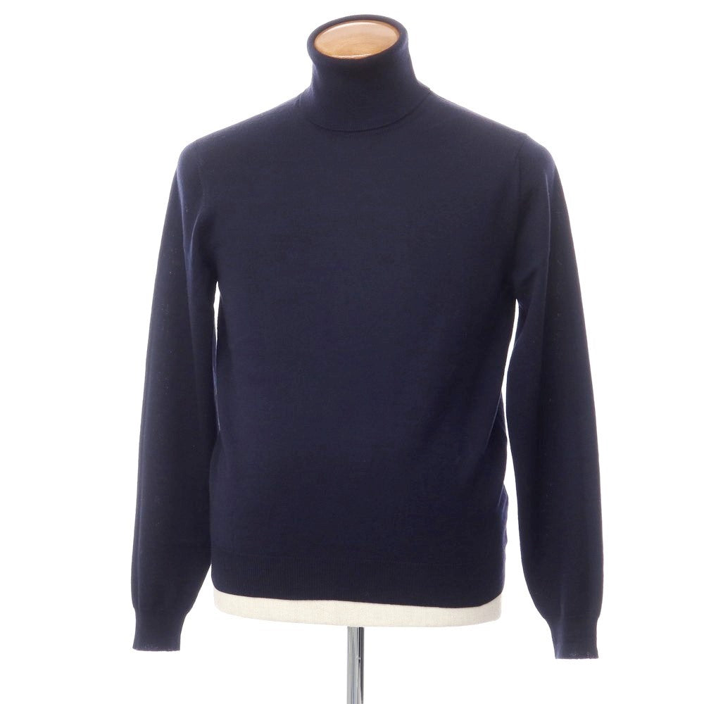 [Used] ZANONE high gauge wool turtleneck knit, navy [size 48] [NVY] [A/W] [Condition rank B] ​​[Men&